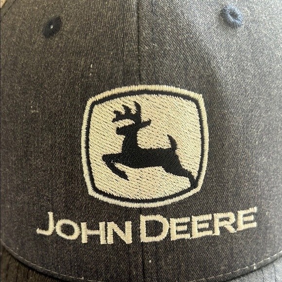 John Deere Men's Navy/White 70/30 Cotton/Polyester Baseball Adult Trucker (D1) - Picture 5 of 8